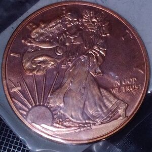 1oz copper collectable walking liberty